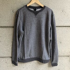 H&M Crewneck Heathered Charcoal Gray